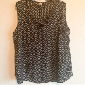 Women’s Black sleeveless top 1x
